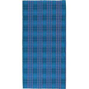 M-Wave Unisex hals-/hoofddoek multifunctionele doek, blauw/rood vierkant, 26 x 48 cm