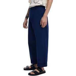 Desigual - Lange Cargobroek - Effen - Met Grote Zakken - Verstelbare Tailleband