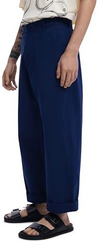 Desigual - Lange Cargobroek - Effen - Met Grote Zakken - Verstelbare Tailleband