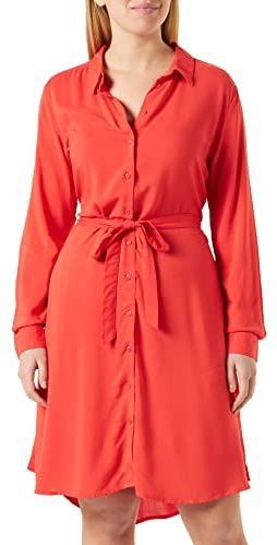 ICHI - Blousejurk - Oranjerood - Main