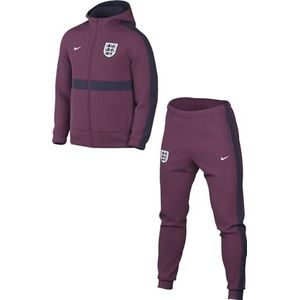 Nike Heren trainingspak Engeland Sportswear Ce Trk Suit Hd Wvn, Rosewood/Purple Ink/White, FJ7296-653, S