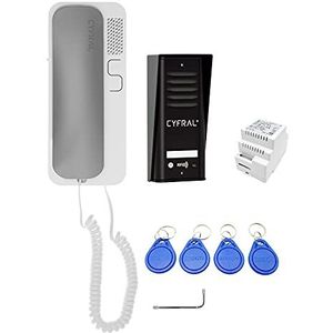 Cyfral Cosmo R 1 Deurintercom met 2-draads aansluiting, RFID-lezer geïntegreerd, set voor een gezin