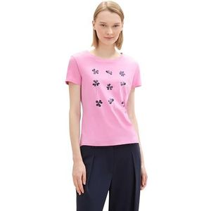 TOM TAILOR Denim T-shirt voor dames, 31646 - Soft Summer Pink, M