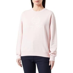 Tommy Hilfiger Dames REG VLAG SCRIPT CNK SWTSHRT Whimsy Roze XL, Whimsy Roze, XL