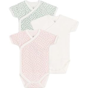 Petit Bateau Bodies geboorte korte mouwen (3 stuks) baby meisjes, Variant 2, 12 Maanden