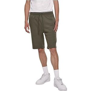 Urban Classics Basic sweatshorts voor heren, Olijf, 3XL