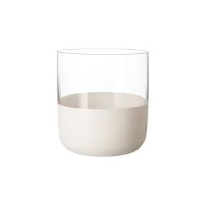 Villeroy & Boch - Manufacture Rock blanc Shotglas Set, 4-delig. Glazenset voor schnaps en likeuren, 40 ml, Kristalglas, Mat wit leisteeneffect
