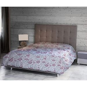 Homemania 14801 dekbed Juliet-Natura, single, winter, voor bed, wit, roze, grijs, microvezel, 170 x 250 cm