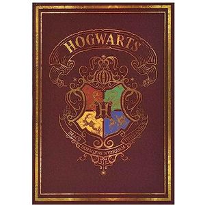 Harry Potter-notitieboek in rood, dagboek in Zweinstein-design, ideaal cadeau voor alle fans van Gryffindor, Ravenclaw, Hufflepuff en Slytherin