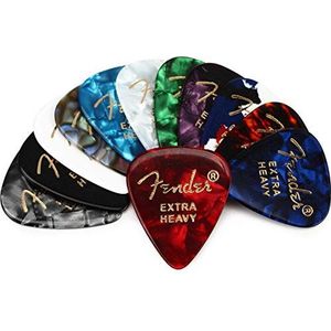 Fender© 351 Celluloid Medley Picks, XH (12 stuks)
