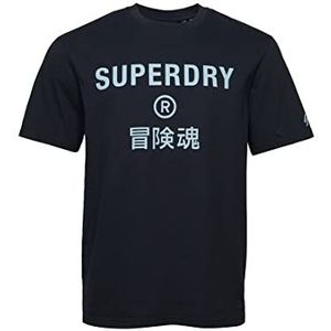 Superdry Heren Code Core Sport Tee Businesshemd, donker marineblauw, S