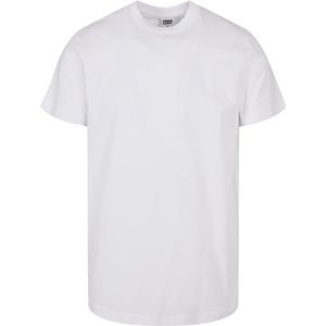 Urban Classics Heren T-shirt van gerecycled materiaal, gerecycled basic T-shirt voor mannen, verkrijgbaar in 2 kleuren, maten XS - 5XL, wit, XL