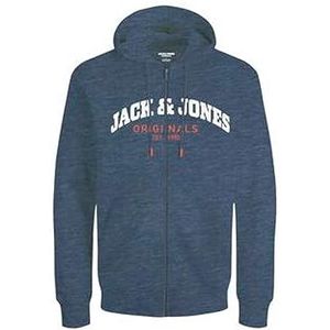 JACK & JONES Sweatjack voor heren, Navy Blazer/Detail: melange, XS