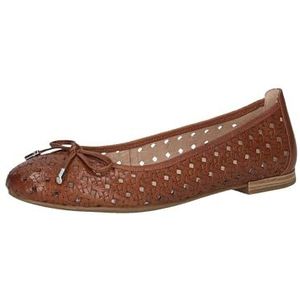 Caprice - Dames Ballerina - Zwart - Leer - Vetervrije Sluiting