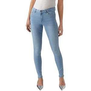 VERO MODA Vrouwelijke slim fit jeans VMALIA MR S Shape J VI3291 GA NOOS, blauw (light blue denim), (L) W x 32L