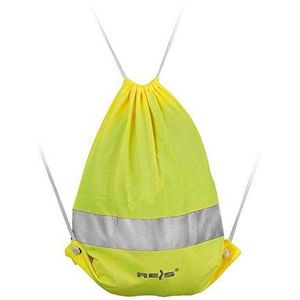 Rijst FLUOBAG_Y tas met reflecterende strepen, geel, 34,5 x 40,5 maat