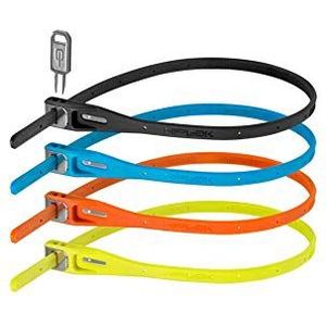 Hiplok Z LOK 4 PACK, Multifunctionele veiligheidsband, Unisex, BLACK/CYAN/ORANGE/LIME, Sluitomtrek 40 cm