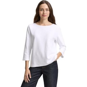 TOM TAILOR T-shirt voor dames, 20000 - wit, XXL