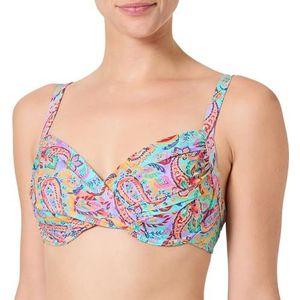 Livia Saskia D Prasli Bikinitop voor dames, Turkoois, 46