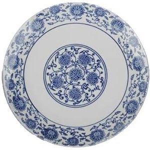 Holst Porzellan QHC 021 porseleinen bord plat 21 cm China blauw 21 x 21 x 2 cm 6 stuks