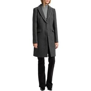 Morgan Lange jas met knopen, Lichtgrijs, 32