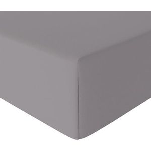AmazonBasics Hoeslaken, microvezel, donkergrijs, 90 x 200 x 30 cm