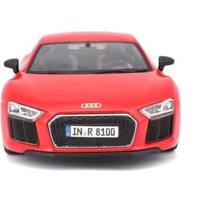 Maisto Audi R8 V10: modelauto op schaal 1:24, deuren en kofferbak om te openen, 19 cm, grijs (531513), diverse kleuren