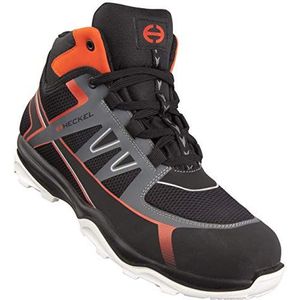 Heckel Run-r 100 High Werkschoenen voor heren, zwart, oranje, 46 EU