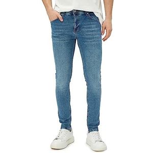 Koton Michael Skinny Fit Jeans voor heren, Midden Indigo(740), 32W / 32L