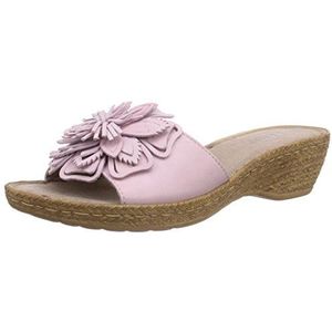 Jana 27200 dames open sandalen met sleehak, roze (rose), 36 EU Breed