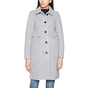Nümph Dames Wolfberry Coat jas, grijs (Grey Melange), 42, grijs (gemengd grijs), 42