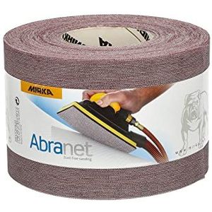 Mirka Abranet netschuurrol 115 mm x 25 m klittenband / korrel P180 / 1 rol / voor het schuren van hout, plamuur, lak, kunststof / 5454400118