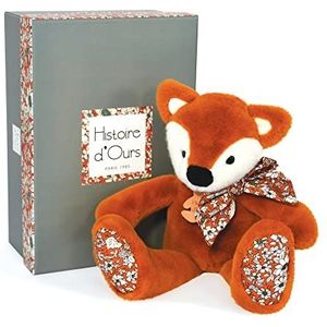 Histoire d'Ours - Pluche vos – knuffelvriendjes – geschenkdoos – oranje – 25 cm – zacht en schattig – cadeau-idee voor geboorte en verjaardag meisje en jongen – HO3124