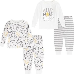 Huggies Little Hugs Pyjamaset voor babyjongens, Off White/Grey, 18 maanden
