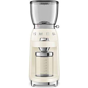 SMEG CGF01CREU - Elektrische koffiemolen - Crème - 30 maalstanden