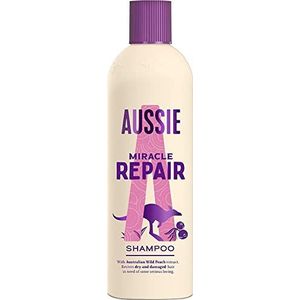 Aussie Repair Miracle Shampoo voor beschadigd haar, 300 ml, shampoo voor dames, met jojobazaadolie, met jojobazaadolie, haarverzorging voor droog haar, dierproefvrij