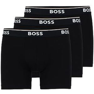 Hugo Boss 3-pack katoenen boxershort voor heren, Zwart, L