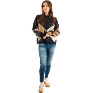 Only - ONLNOEME LIFE LS JQ O-NECK KNT - Gebreide Trui - Night Sky