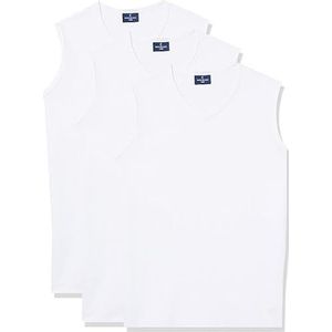 Navigare Onderhemd voor heren, verpakking van 3 stuks, wit, M