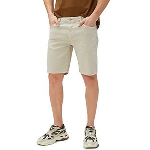 Koton Heren Gabardine bermuda Pocket Gedetailleerde Buttoned Cotton Shorts, beige (057), 38