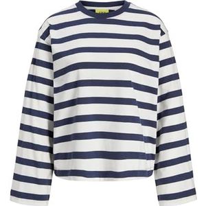 Jxlona Stripe Loose Ls Tee JRS, Naval Academy, S