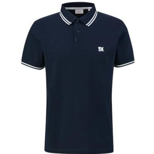s.Oliver Poloshirt voor heren, Blauw 5978, S