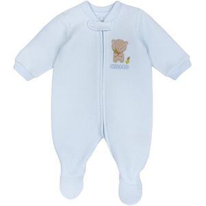 Chicco Romper voor baby en peuters, uniseks kinderen, Lichtblauw, 0 Maanden