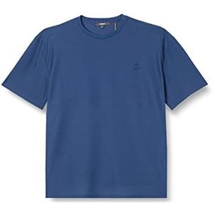 Koton Heren Anchor Embroid T-Shirt, blauw-grijs (Mg1), L