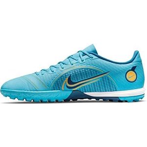 Nike Vapor 14 Academy TF, sneakers, uniseks, volwassenen, chloorblauw/laser oranje-marine, 45,5 EU