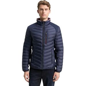 TOM TAILOR heren Hybride gewatteerde jas 1031475, 10668 - Sky Captain Blue , M