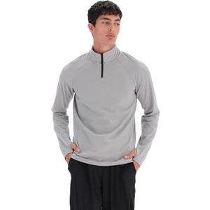 Dagi Herenjas met lange mouwen, regular sweatshirt met kraag, lichtgrijs, S