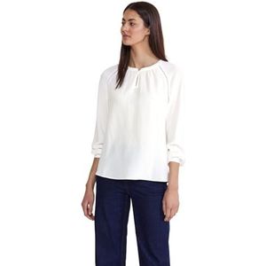 Blouse met lange mouwen, off-white, 46