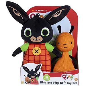 BING - Bing & Flop Pluchen set 3597 - Bing TV Serie Speelgoed Voor Kinderen Knuffels