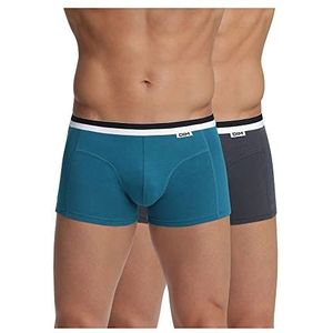 Dim Heren boxershorts, katoen, rekbaar, 2 stuks, (Azul/graniet-grijs 8oq), XL